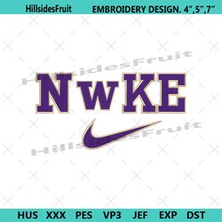 nike washington huskies swoosh embroidery design download file