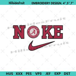 nike alabama crimson tide swoosh embroidery design download file