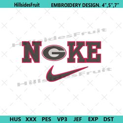 nike georgia bulldogs swoosh embroidery design download file