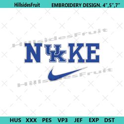 nike kentucky wildcats swoosh embroidery design download file