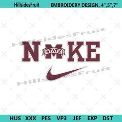nike mississippi state bulldogs swoosh embroidery design download file