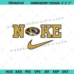 nike missouri tigers swoosh embroidery design download file