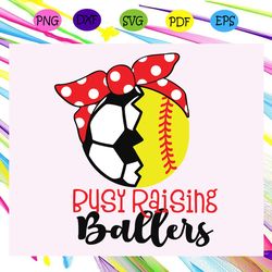 busy raising ballers baseball svg