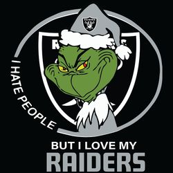 i hate people but i love my las vegas raiders svg