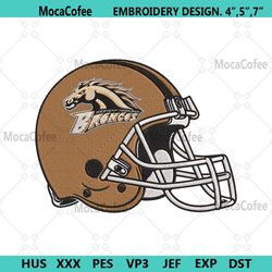 western michigan broncos helmet embroidery design file