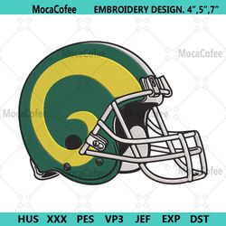 colorado state rams helmet machine embroidery digitizing