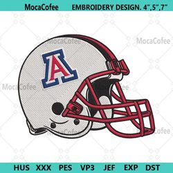 arizona wildcats helmet machine embroidery design
