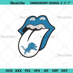 rolling stone logo detroit lions embroidery design download file