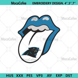 rolling stone logo carolina panthers embroidery design download file