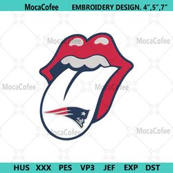 rolling stone logo new england patriots embroidery design download file