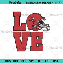 love helmet tampa bay buccaneers embroidery design download file