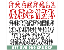 baseball font with stitches ttf svg png, baseball font ttf, baseball font svg cricut, baseball font png, bubble font