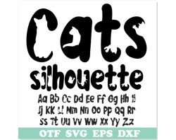 cat font ttf, cat font svg, kitty font otf, cat letters svg, cat silhouette svg, cat svg cricut, animal font, baby font