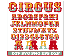 circus font svg layered, circus font ttf, circus font png, vintage font svg, funfair font svg, circus font