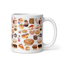 bakery mug baked goods dessert lover cake cookie pie pastry chef baker gift cheesecake chocolate chi