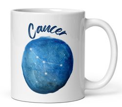 cancer mug zodiac astrological sign cancer constellation birthday mug stars tea mug celestial astrol