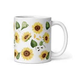 sunflower mug sunflower lover gift flower coffee mug boho floral cottagecore coffee mug sunflower sh