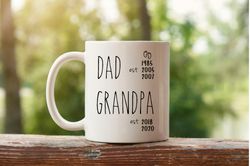 dad grandpa est, new grandpa gift, first time granddad, new pop gift, pregnancy announcement, new ba