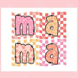 checkered mama floral mom ,trending, mothers day svg, fathers day svg, bluey svg, mom svg, dady svg.jpg