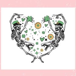 dancing skeleton heart st patricks day ,trending, mothers day svg, fathers day svg, bluey svg, mom svg, dady svg.jpg