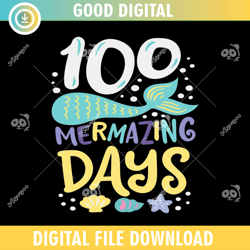 mermaid 100 days of school ,100th day of school,back to school,school,100 days svg, teacher svg, school svg