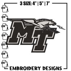 blue raiders logo embroidery design, ncaa embroidery, sport embroidery,logo sport embroidery,embroidery design,anime emb