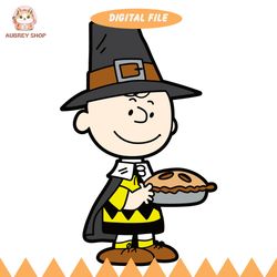 vintage thanksgiving charlie brown peanuts cake svg for cricut files