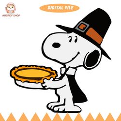 cute snoopy thanksgiving peanuts svg graphic design file