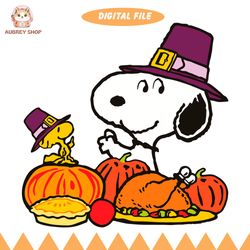 thanksgiving peanuts snoopy and woodstock svg cricut files