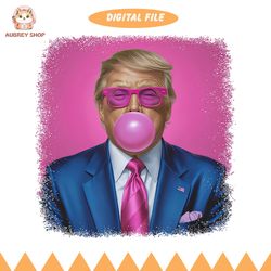 president donald trump png, digital download, pink sunglasses trump, bubble gum, digital viral trending