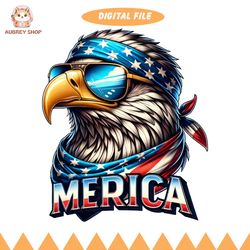 merica png, patriotic eagle clipart, american flag design, 4th of july art