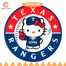 texas rangers hello kitty svg baseball file download