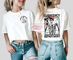 emergency department christmas tshirt, nurse skeleton shirt, er crew christmas sweatshirt, er christmas gift for nurse t