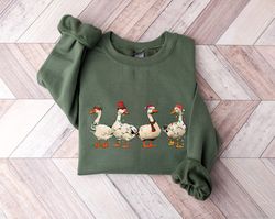 christmas ducks sweatshirt, duck christmas lights shirt, santa ducks merry christmas shirt, duck lover, duck christmas s