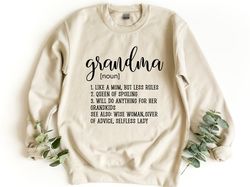 grandma sweatshirt, grandma noun crewneck, gift for grandma, nana sweatshirt, mothers day gift, mommy sweatshirt, gift f