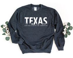 texas sweatshirt, texas gift, texas pride sweater, texas home pullover, cute texas crewneck, home state sweatshirt, texa