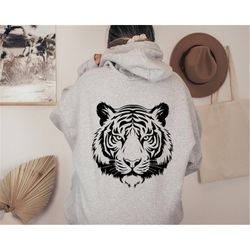 vintage tiger face hoodie, tiger shirt, retro tiger hoodie, tiger comfort colors shirt, tiger hoodie, tiger face hoodie,