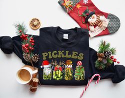 canned pickles christmas sweatshirt, pickle lover t-shirt, christmas pickles sweatshirt, pickle jar gift sweater, cannin