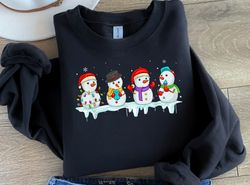 snowman holiday sweater frosty the snowman christmas comfort colors sweatshirt, funny snowman xmas light gift, snowman w