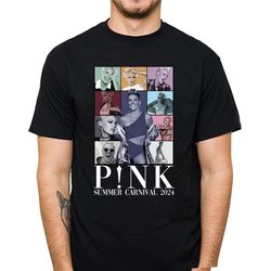 p!nk summer carnival concert 2024 shirt, trustfall album tee, pink fan lovers shirt, music tour 2023 shirt, concert 2024