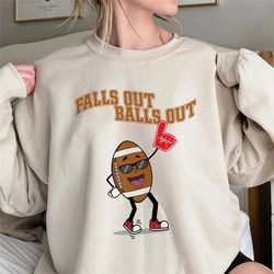 falls out balls out football shirt, retro fall vintage shirt, thanksgiving retro fall shirt, fall football tshirt, unise