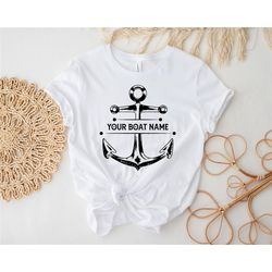 personalized boat shirt, boat name shirt, captain shirt, personalized gift, cruise shirt,  gift for boat captain, boat o