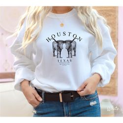 houston sweatshirt, houston texas travel, texas sweater, texas football tee, sports sweater, texas sweat - unisex super