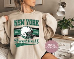 new york football sweatshirt, vintage new york crewneck, retro new york  sweatshirt, new york varsity sweatshirt, new yo