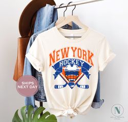 new york hockey shirt, vintage new york hockey, throwback new york hockey tshirt, new york shirt, new york retro shirt