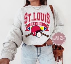 st louis sweatshirt, st louis baseball sweatshirt, retro saint louis baseball, vintage saint louis sweatshirt, st louis