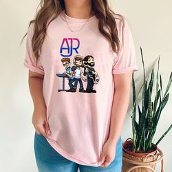 ajr t-shirt, ajr the click galaxy t shirt, ajr members chibi shirt, ajr brothers band shirt, ajr the click galaxy ajr th