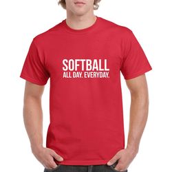 softball all day everyday shirt- softball tshirt- softball gift- christmas gift for softball fan