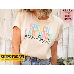 slp speech language pathologist shirt, slp gifts, sign language t-shirt, speech tee, speech therapist gift, language pat