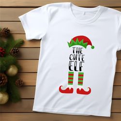 the cute elf shirt christmas elf shirt matching christmas elf shirt christmas family party matching shirt the cute elf
